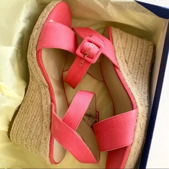 Life Stride espadrille wedge sandal 9 new