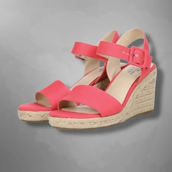 Life Stride espadrille wedge sandal 9 new