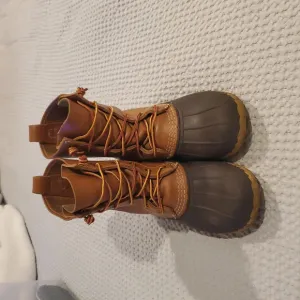 L.L. Bean Tan &amp; Brown Rain/Snow Boots/Sturdy Sole &amp; Comfortable (30)