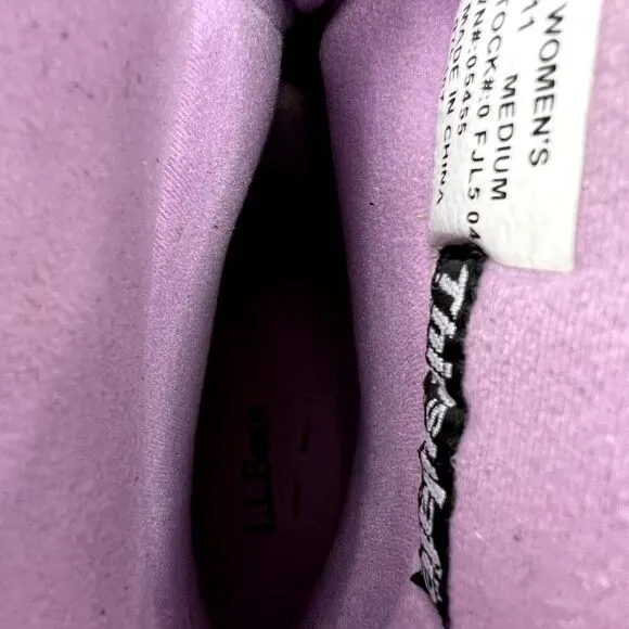 LL Bean Purple Women's 11 Waterproof Boots Thinsulate Snow Winter