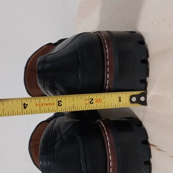 Madewell The Corinne Lugsole Loafers Shoes Size 6 Black Leather Classic Casual