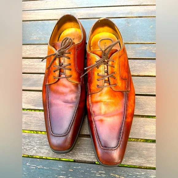 Magnani Cognac Leather Dress Shoes