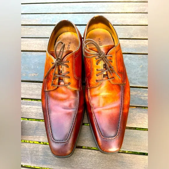 Magnani Cognac Leather Dress Shoes