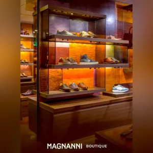 Magnani Cognac Leather Dress Shoes