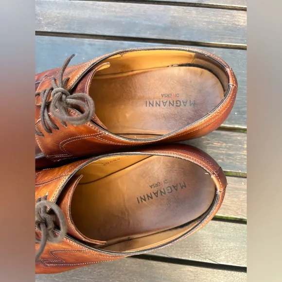 Magnani Cognac Leather Dress Shoes