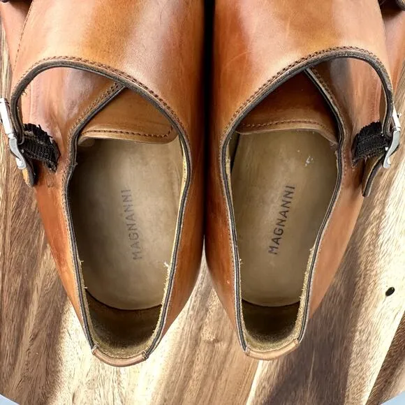 Magnanni Benetiez II Men's Size 14 M Double Monk Strap Brown Dress Shoes