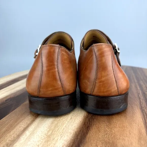 Magnanni Benetiez II Men's Size 14 M Double Monk Strap Brown Dress Shoes