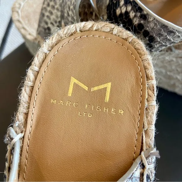 Marc Fisher WedgesEspadrille Snake Print LeatherPlatform Mlalenni