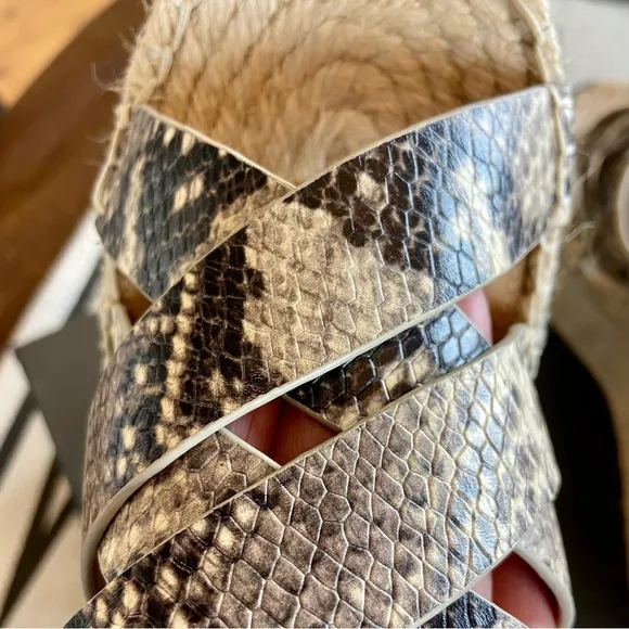 Marc Fisher WedgesEspadrille Snake Print LeatherPlatform Mlalenni