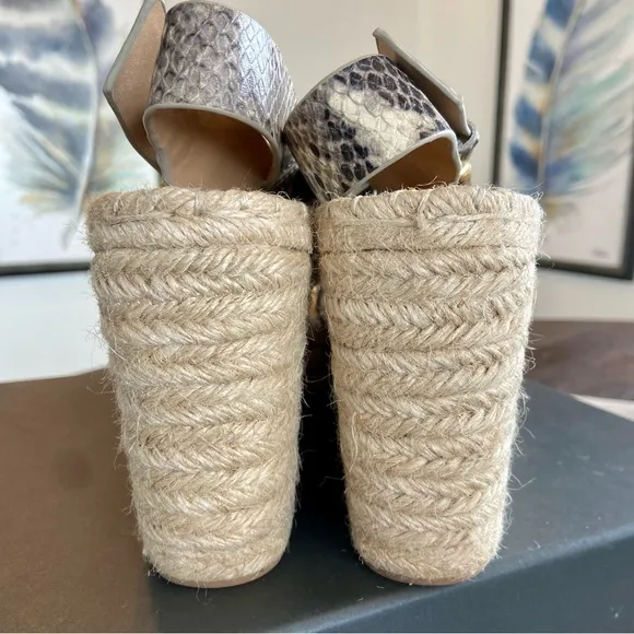 Marc Fisher WedgesEspadrille Snake Print LeatherPlatform Mlalenni