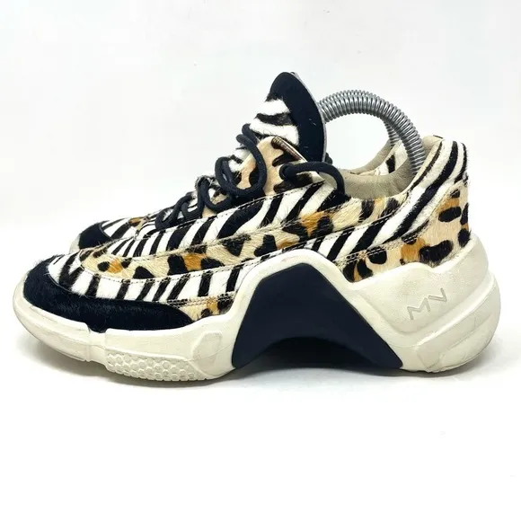 Mark Nason Neo Block Mix Up Sneakers Animal Print Womens 8