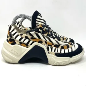 Mark Nason Neo Block Mix Up Sneakers Animal Print Womens 8