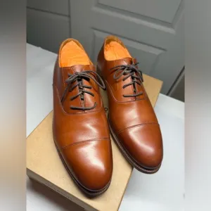 Meermin Upper Leather Men’s Brown Oxford Derby’s Dress Shoes