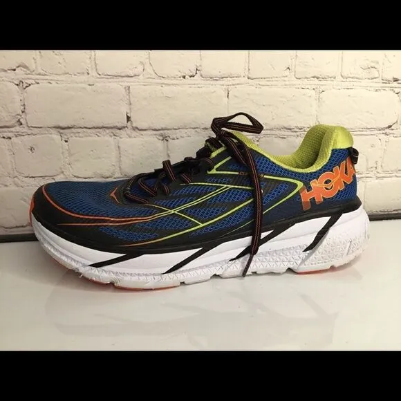 Men's 11 Hoka One One Clifton 3 Running Walking Shoes Blue