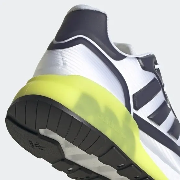 MEN'S Adidas Originals ZX 2K Boost Futureshell White Acid Yellow G55509
