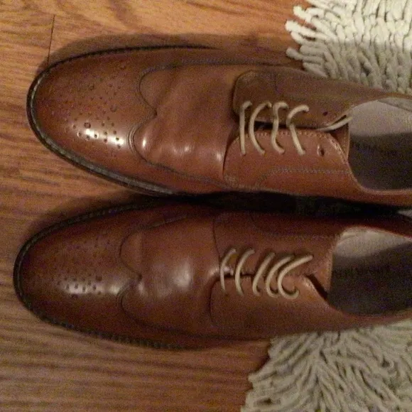 Men’s Banana Republic Wingtip Lace Up Dress Leather Shoes Oxfords