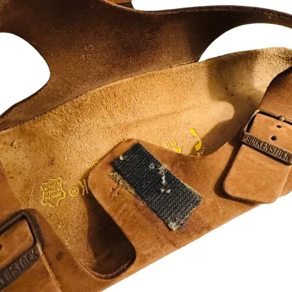 Mens Birkenstocks Milano Suede Leather Sandals Comfort‎ Slides Brown EU 44