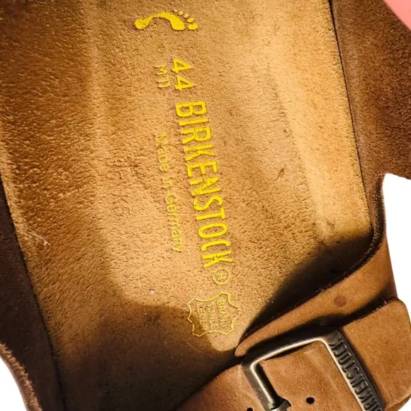 Mens Birkenstocks Milano Suede Leather Sandals Comfort‎ Slides Brown EU 44