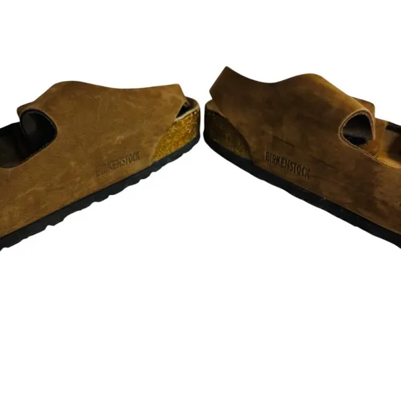 Mens Birkenstocks Milano Suede Leather Sandals Comfort‎ Slides Brown EU 44