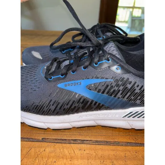 Mens Brooks Addiction GTS 15 Blue Black Running Walking Sneakers Size 10 D