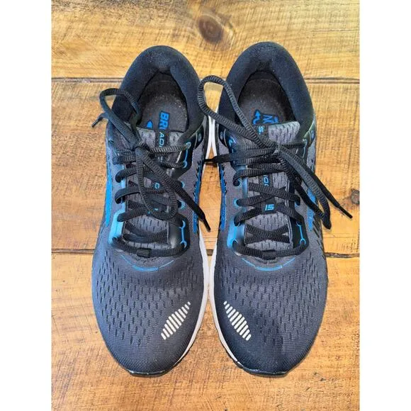Mens Brooks Addiction GTS 15 Blue Black Running Walking Sneakers Size 10 D
