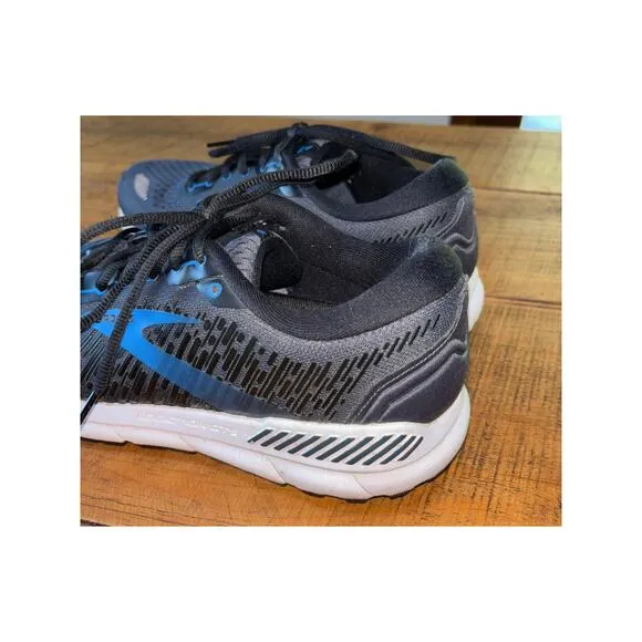 Mens Brooks Addiction GTS 15 Blue Black Running Walking Sneakers Size 10 D