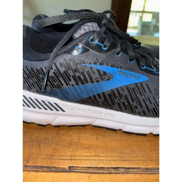 Mens Brooks Addiction GTS 15 Blue Black Running Walking Sneakers Size 10 D