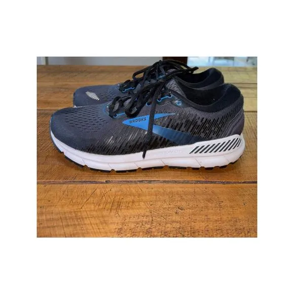 Mens Brooks Addiction GTS 15 Blue Black Running Walking Sneakers Size 10 D