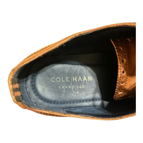 Men's Brown Leather Brogue Shoes Cole Haan