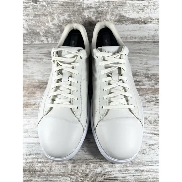 Men's Cole Haan Reagan Grand Oxford Leather Sneakers White Sz 8.5M