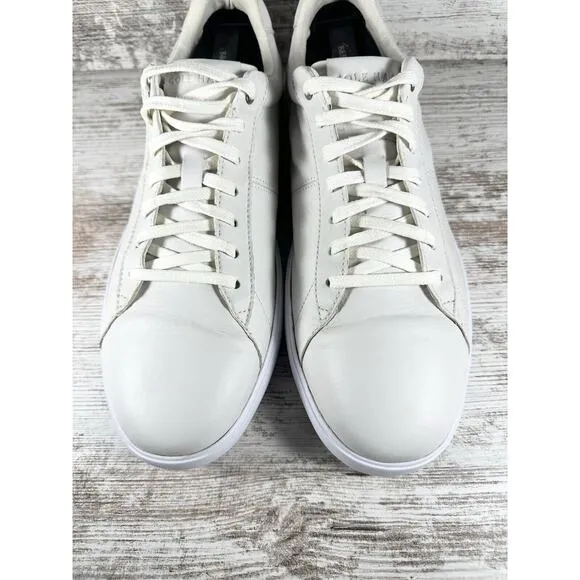 Men's Cole Haan Reagan Grand Oxford Leather Sneakers White Sz 8.5M