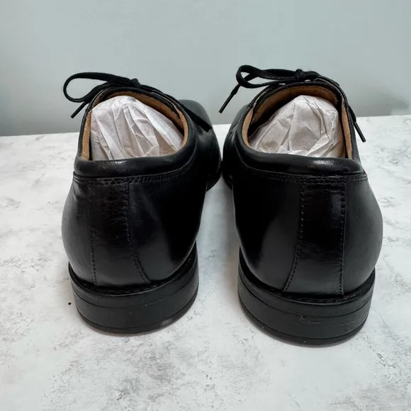 Men's Florsheim Midtown Cap Toe Leather Oxford Dress Shoes Size 10.5 Black