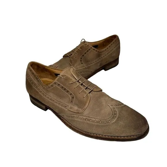 Men’s Harris 1813 Barney’s New York dress shoes Brown rustic color-way size 11