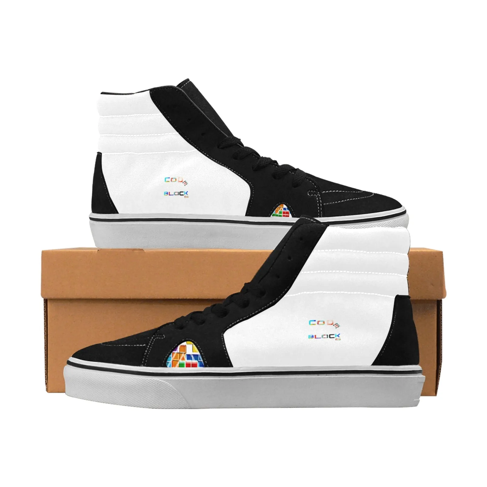 Men's High Top Canvas Shoes (Model E001-1)