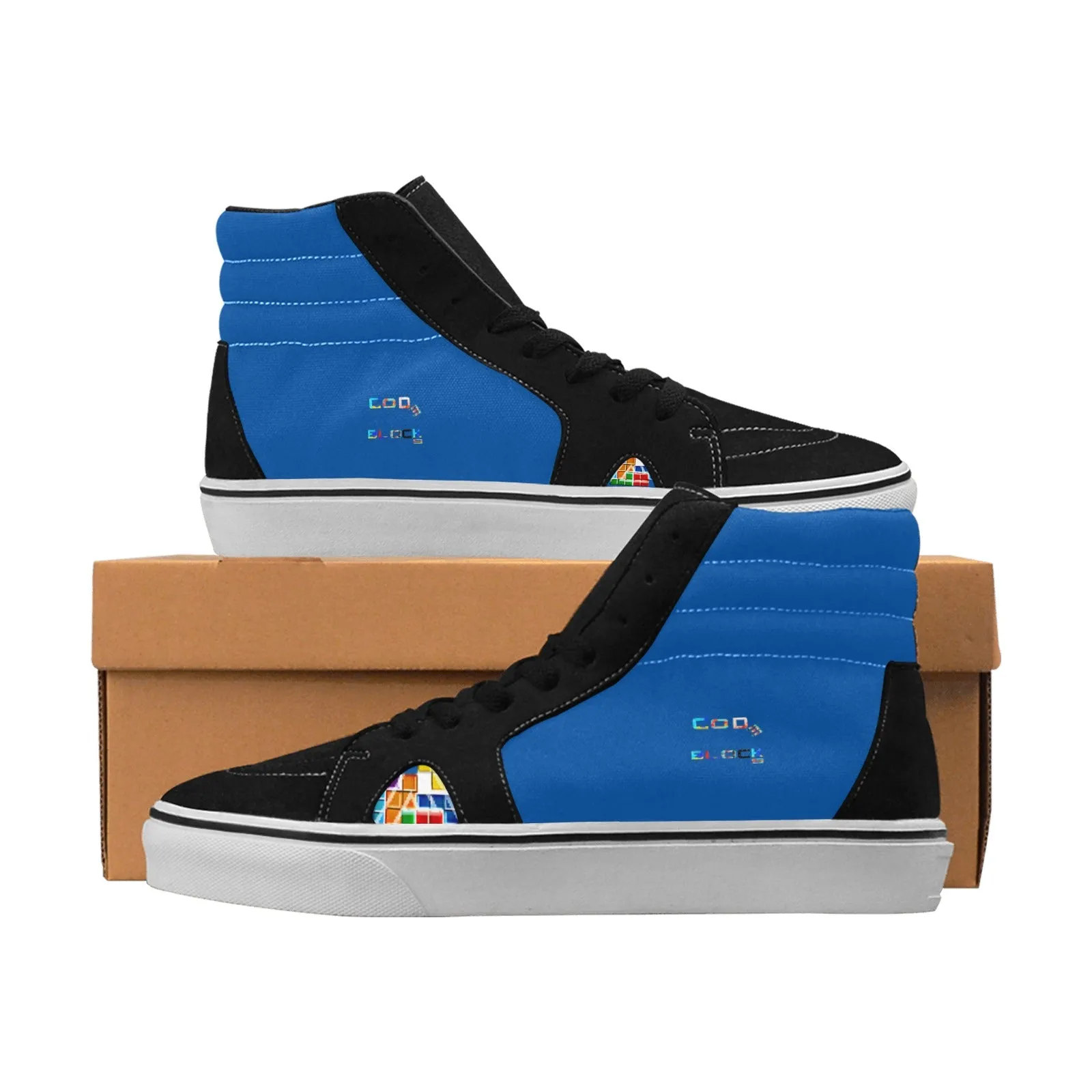 Men's High Top Canvas Shoes (Model E001-1)