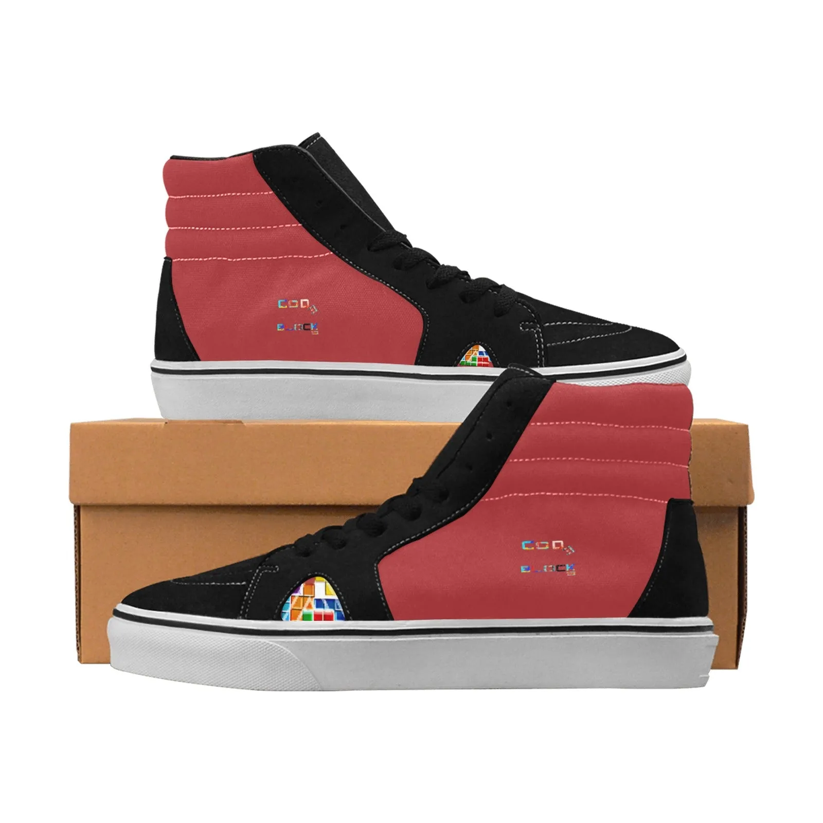 Men's High Top Canvas Shoes (Model E001-1)
