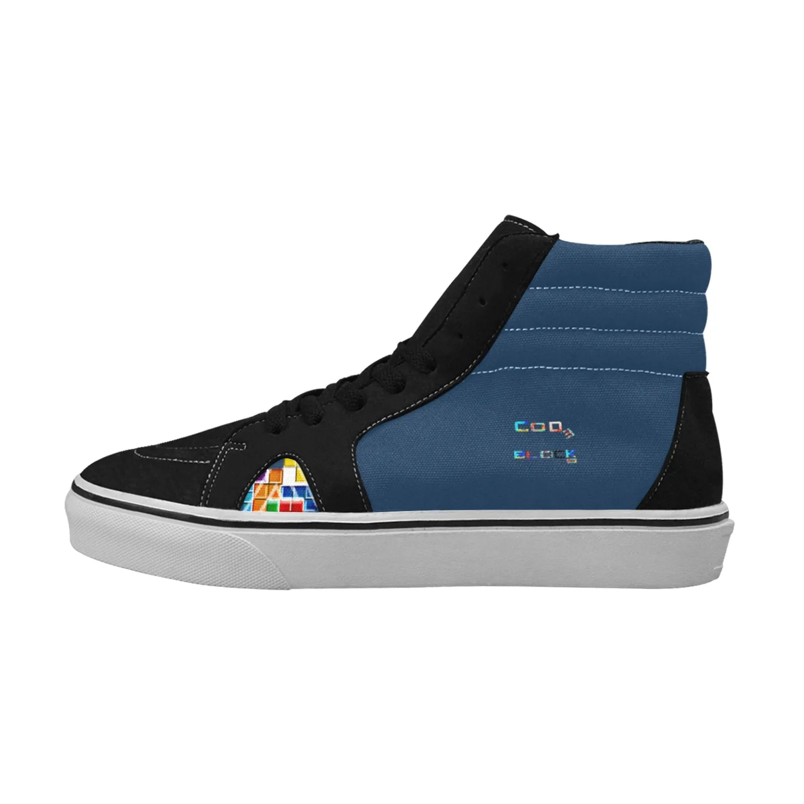 Men's High Top Canvas Shoes (Model E001-1)