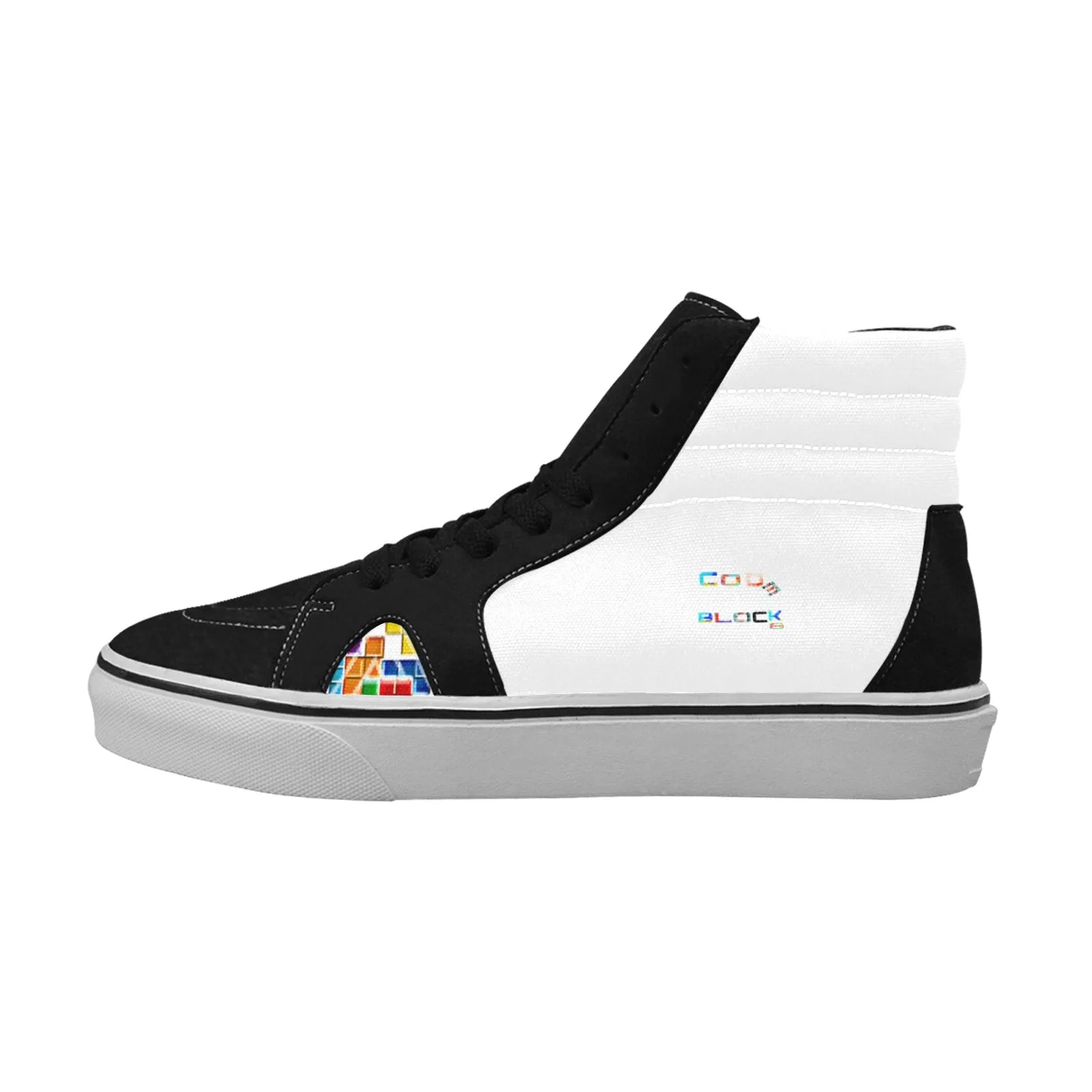 Men's High Top Canvas Shoes (Model E001-1)
