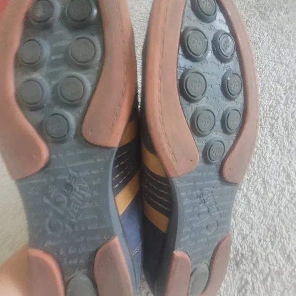 Men's Navy and Brown Suede Shoes