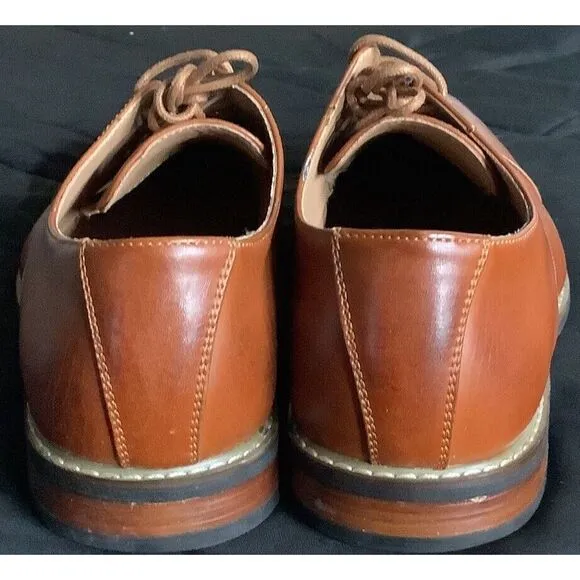 Mens NEW ITALY LEATHER SHOES‎ size 10.5 10 1/2 PARRAZO brown ties Dress Shoes