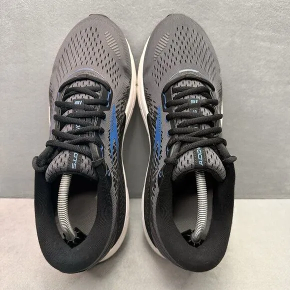 Mens Size 11.5 (D) Brooks Addiction GTS 15 Shoes Black/Blue Running Walking