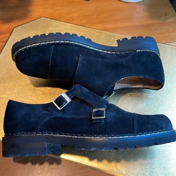 Mercanti Fiorentini Double Monk-Strap Lug Sole Loafer