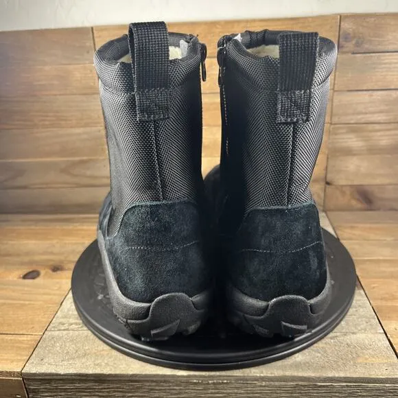 Merrell Jungle Mens Size 11.5 Wide Black Suede Waterproof Mid Zip Snow Boots