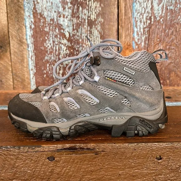 Merrell Moab Mid Waterproof Hiking Boots Women's Size 8