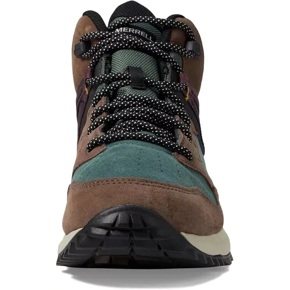 Merrell Wildwood Mid Leather WP Hiking Boots Mens Size 10 Forest Green J068031