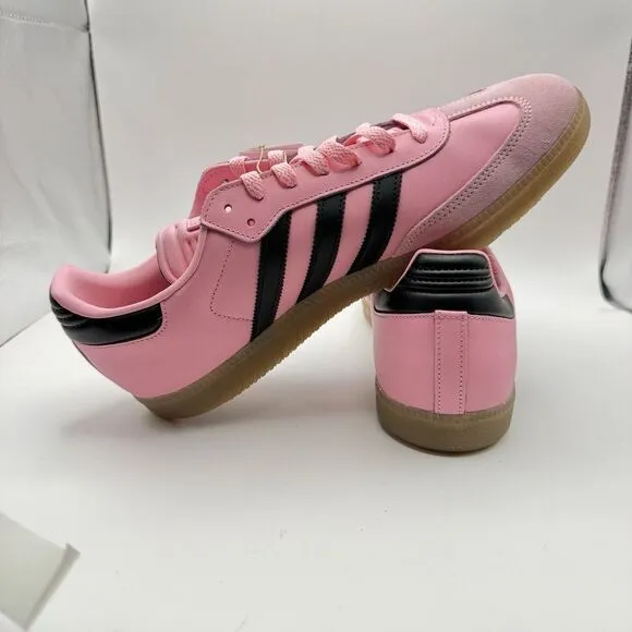 Messi adidas Samba Sneakers Miami MLS Retro Originals Pink/Blk/Gum Sz 11.5 New