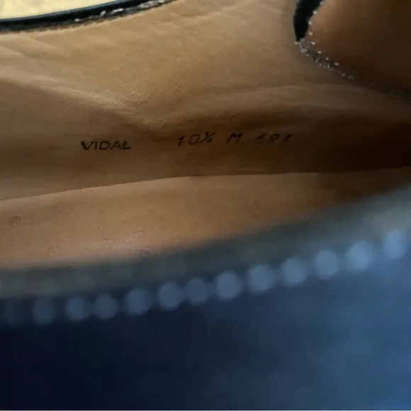 Mezlan Vidal Men’s Black Leather Dress Shoes Size 10.5M