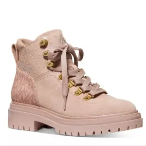 MICHAEL KORS WOMEN'S HIKING BOOTS SIGNATURE SUEDE DEMPSEY SIZE 10 &amp; 11