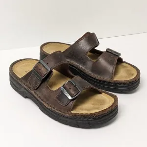 Naot Mikaela Sandals, Crazy Horse Leather, Women's 39 EU (US 8)