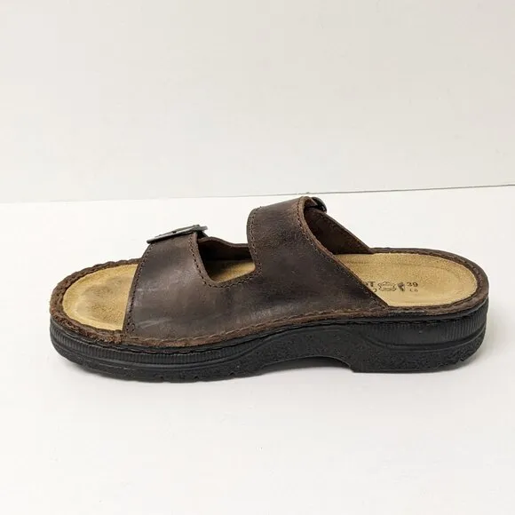 Naot Mikaela Sandals, Crazy Horse Leather, Women's 39 EU (US 8)
